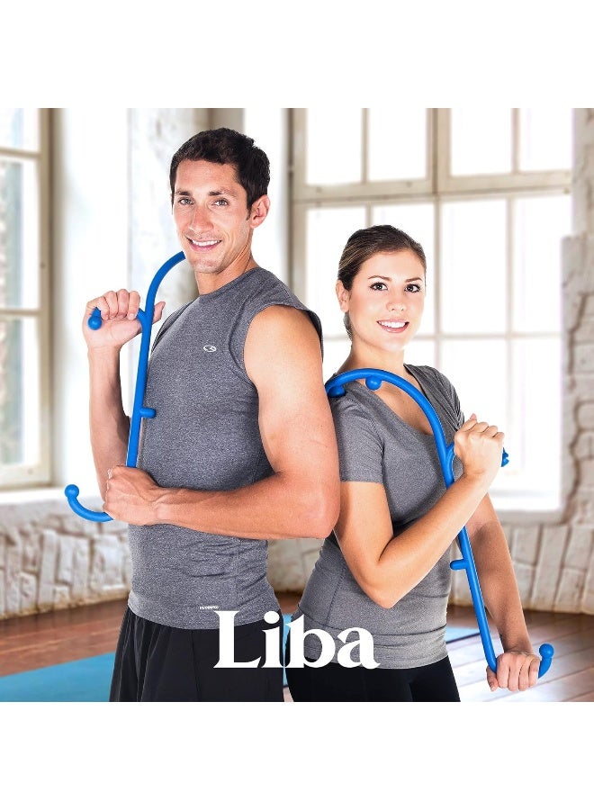 LiBa Back and Neck Massager - Trigger Point Massage Tools for Pain Relief and Manual Massage Hook Therapy Handheld Back Neck Shoulder Massager - Image 5